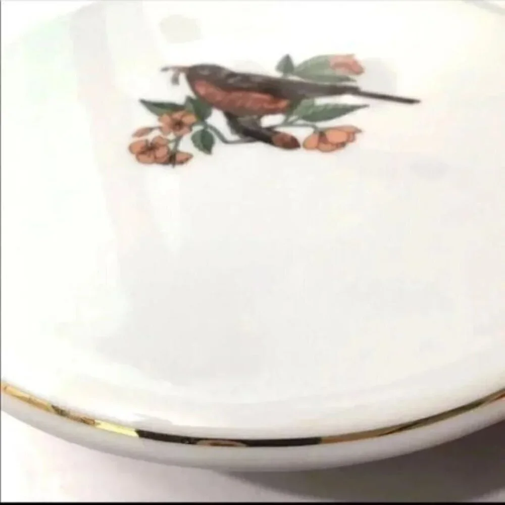 Vintage Robin Bird Porcelain Trivet
